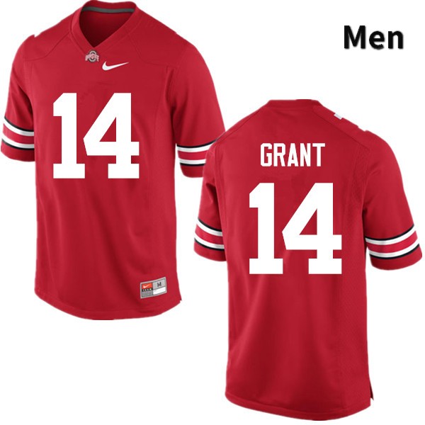 Ohio State Buckeyes Curtis Grant Men's #14 Red Game Stitched College Football Jersey